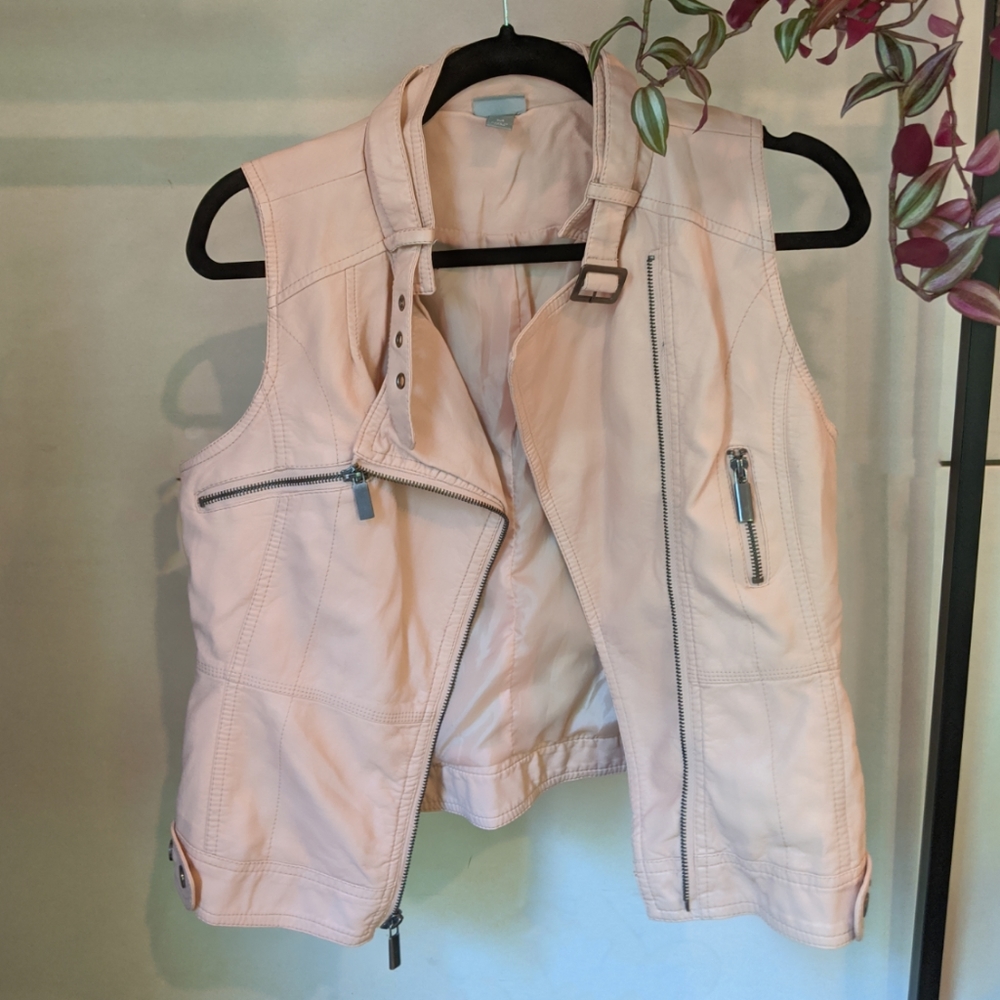 Leather vest